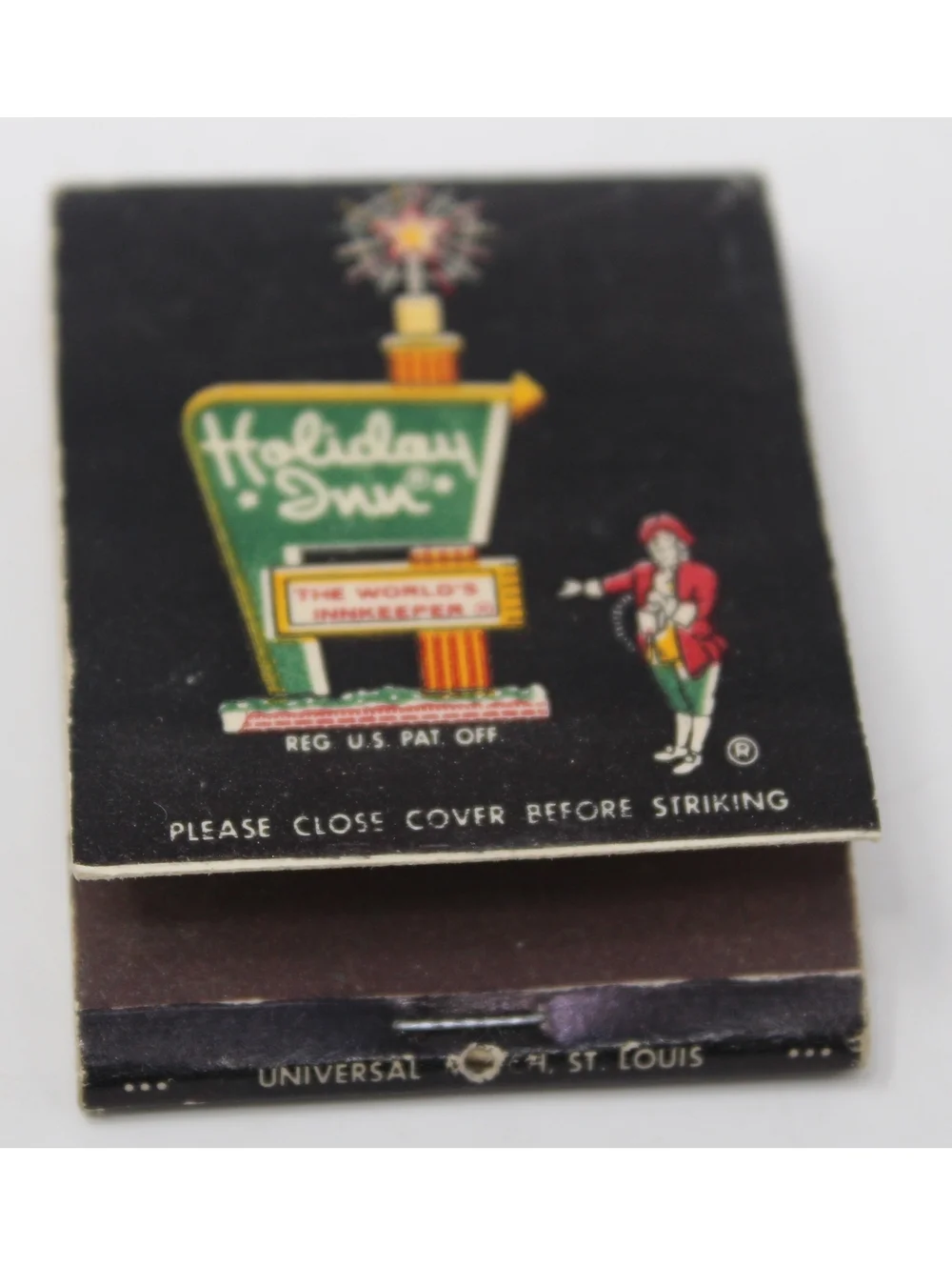 Vintage 1960s Holiday Inn Holidex Matchbook Hot Springs Lake Hamilton Arkansas